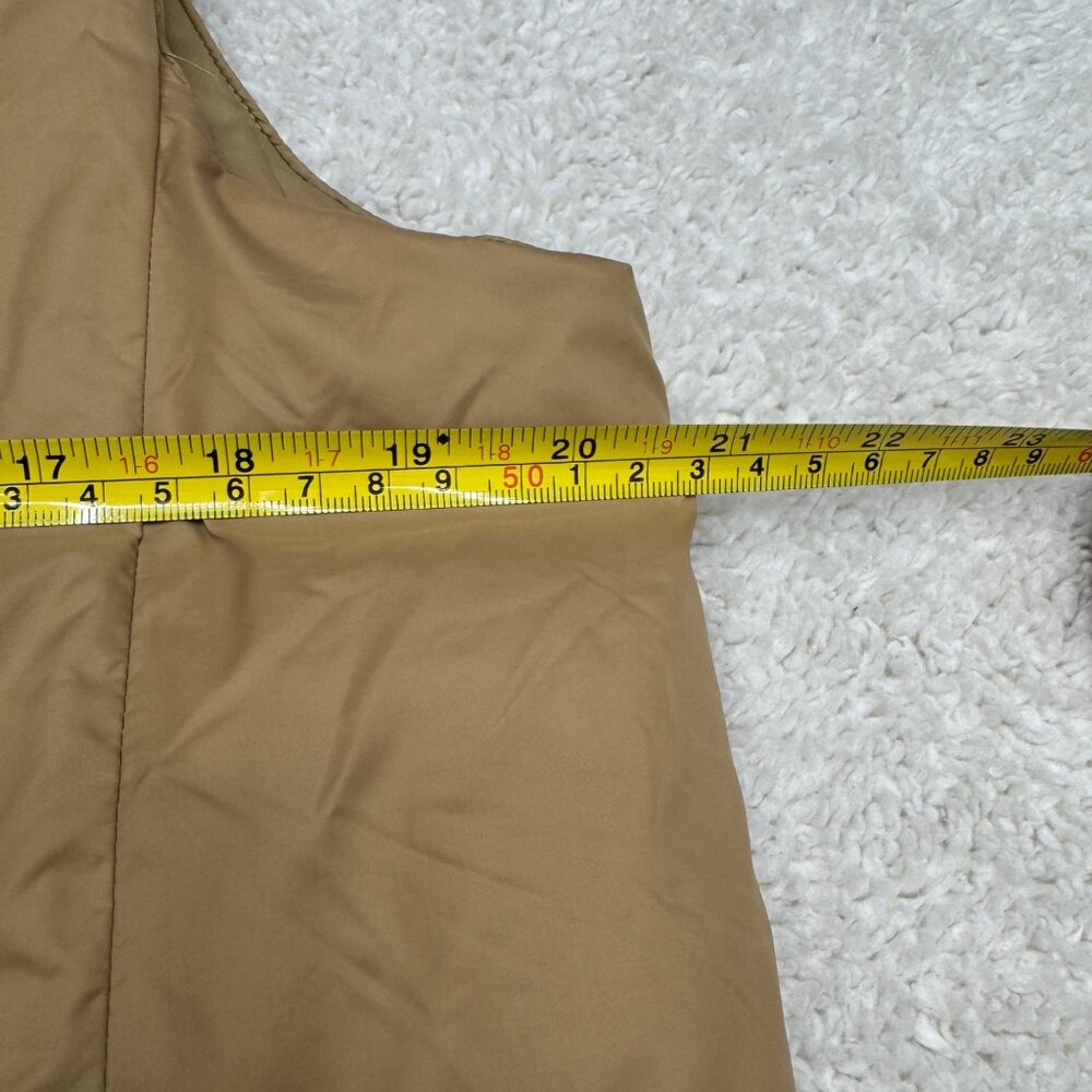 Eileen Fisher Recycled NylonHooded Vest Women's Jacket In Honey, Size XS - Picture 9 of 9